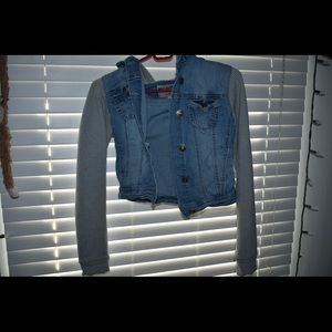Kids jean jacket sweatshirt